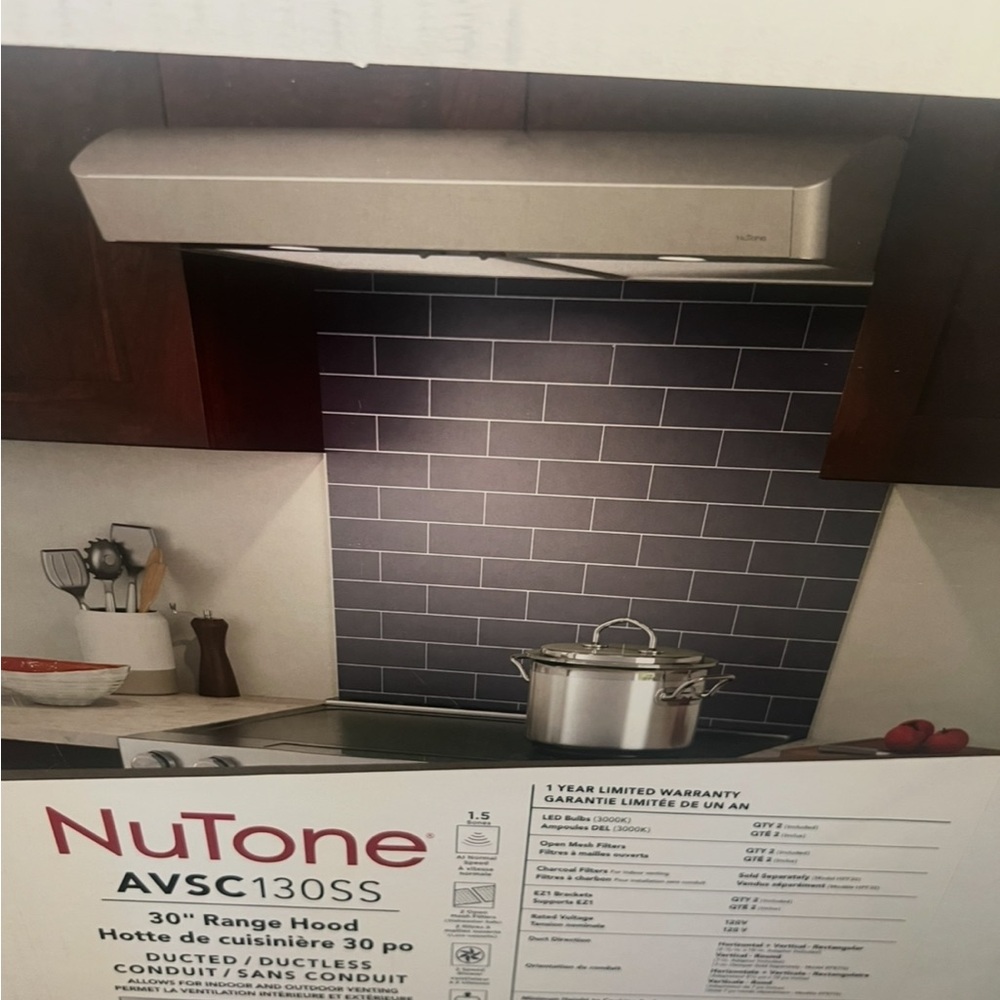 NuTone Stainless Steel Range Hood